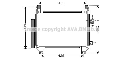 AVA QUALITY COOLING Конденсатор, кондиционер TO5407D